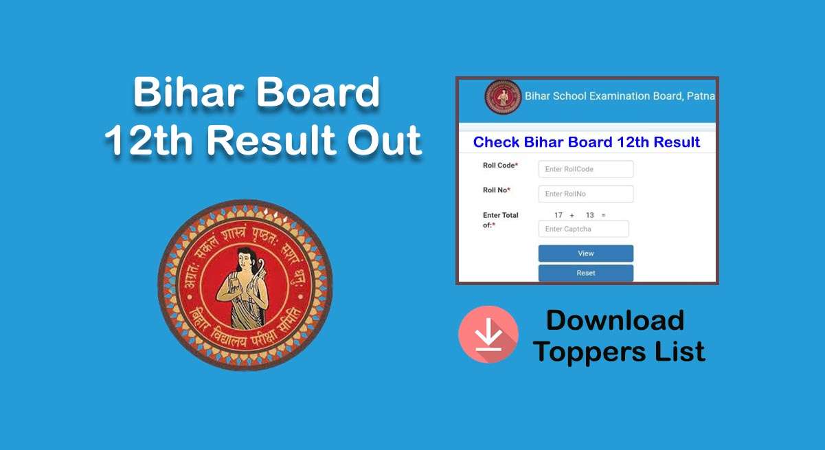 Bihar Board 12th (Inter) Result Out, Check Toppers List